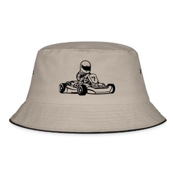 Go-Kart / Go-Cart 01_black - Bucket Hat - khaki/black - Front