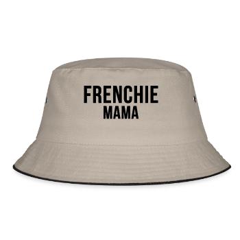 Frenchie Dog Mum Pet Dog Mum Gift - Bucket Hat - khaki/black - Front