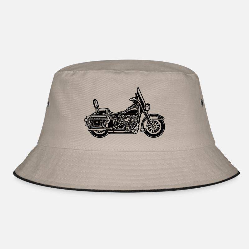 Chopper / motorcycle 06_black Bucket Hat