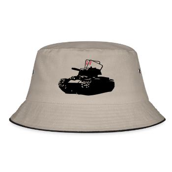 Tank Paar as1 - Bucket Hat - Khaki/Schwarz - Vorne