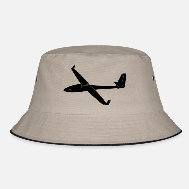 Segelflugzeug ASW15 gleiten - Bucket Hat - Khaki/Schwarz
