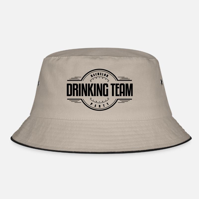 bachelor party drinking team2 Bucket Hat