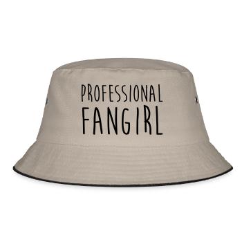 Professional Fangirl - Bucket Hat - khaki/black - Front