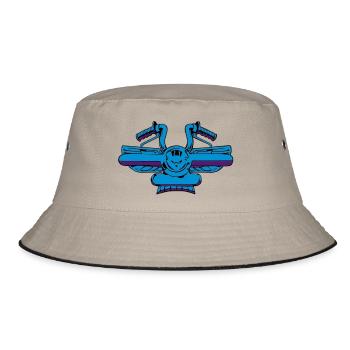 A background controllers - Bucket Hat - khaki/black - Front