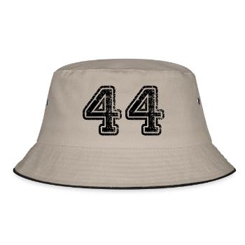 44 - Bucket Hat - Khaki/Schwarz - Vorne