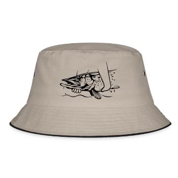 Pêche au brochet - Bob - kaki/noir - Devant