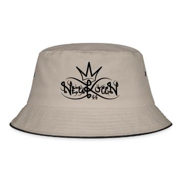 BERLIN NEUKÖLLN 44 KING - Bucket Hat - Khaki/Schwarz - Vorne