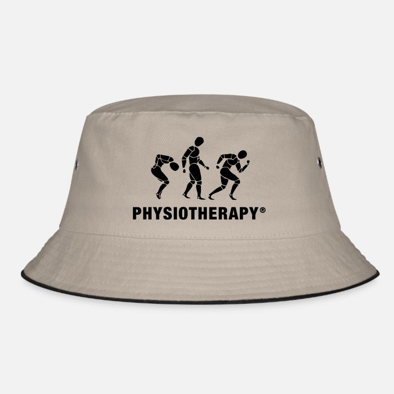 Drei Physiotherapeuten - Bucket Hat - Khaki/Schwarz
