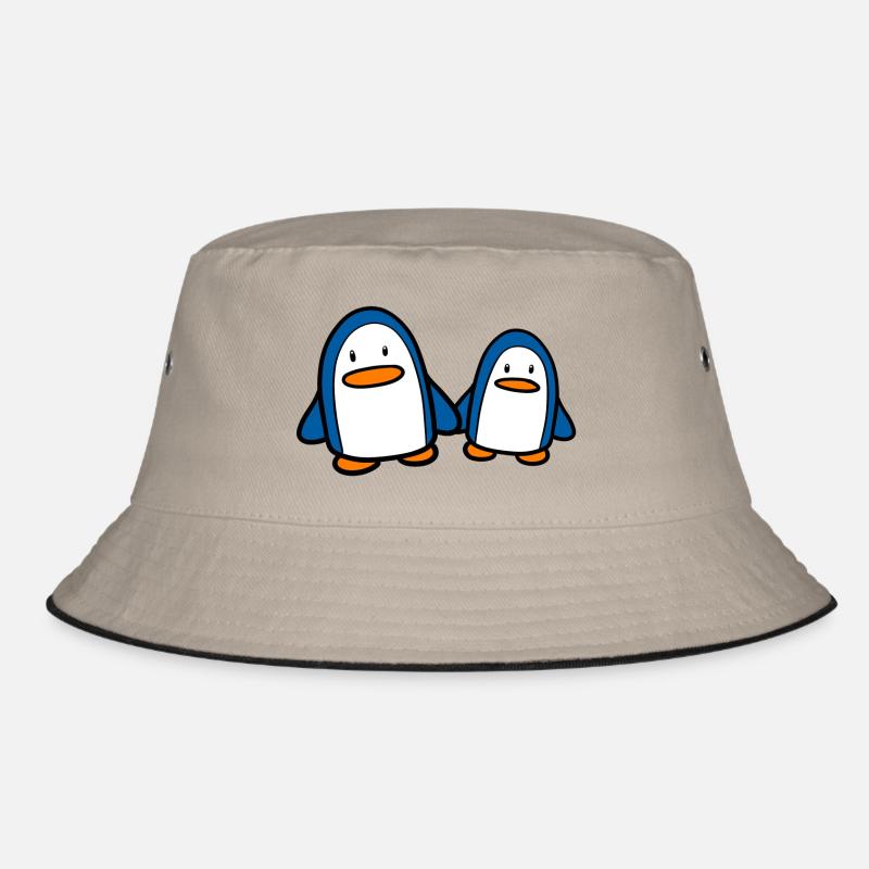Two penguins Bucket Hat