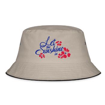 let the sunshine in - Bucket Hat - khaki/black - Front