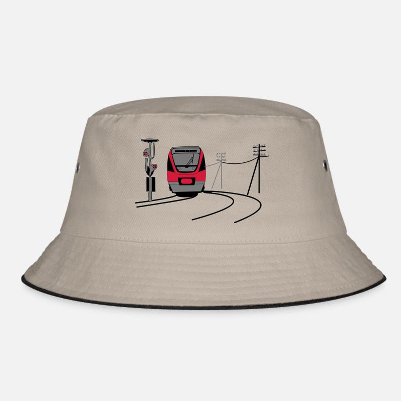 bahn - Bucket Hat - Khaki/Schwarz