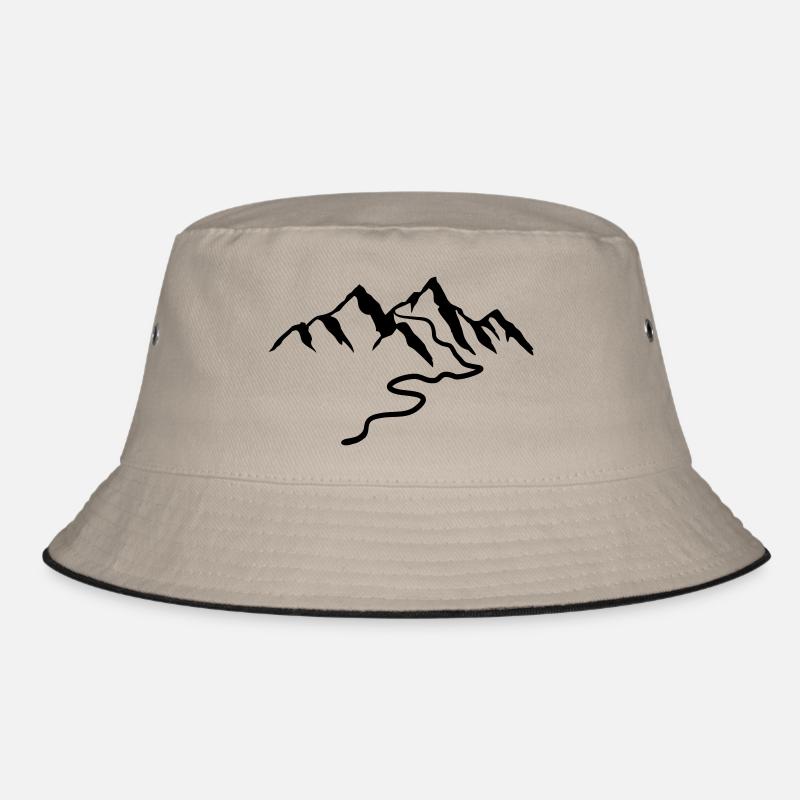 Schöne Berge Mit Wanderweg Bucket Hat