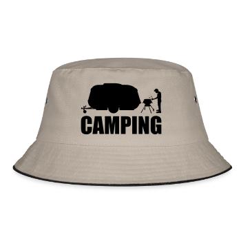anhaenger camping caravane barbecue manger faim s - Bob - kaki/noir - Devant