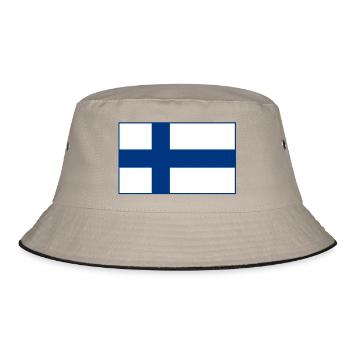 Drapeau de la Finlande - Bob - kaki/noir - Devant