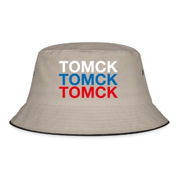 TOMSK Russie Cyrillique Drapeau russe - Bob - kaki/noir - Devant