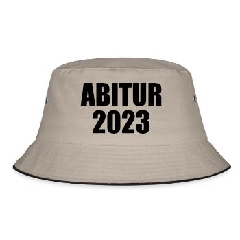 Abitur 2023 - Bucket Hat - Khaki/Schwarz - Vorne