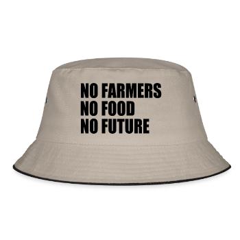 no farmers no food no future - Bob - kaki/noir - Devant