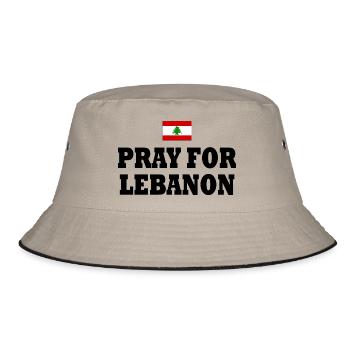 Pray for lebanon - Bob - kaki/noir - Devant