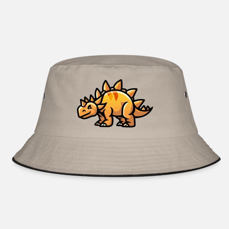 Dinosaur Stegosaurus Comic Bucket Hat