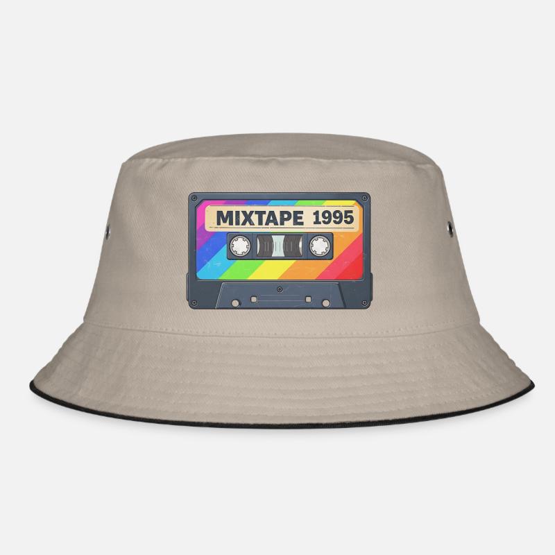 Mixtape 1990er Nostalgie 90er 80er Vintage Bucket Hat