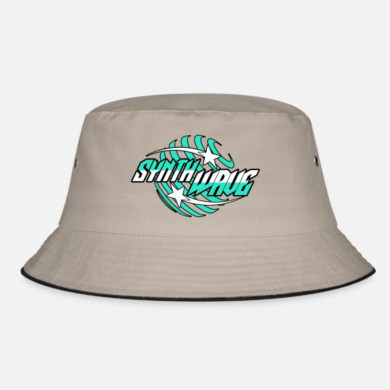 Synth Wave Synthesizer  Bucket Hat