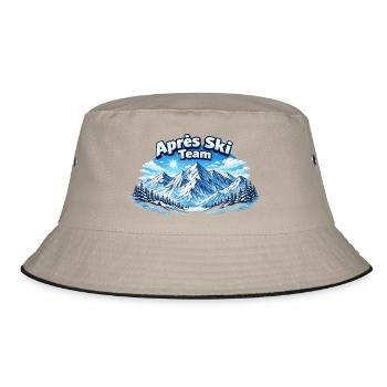 Après Ski Team Mountain Panorama - Bucket Hat - khaki/black - Front