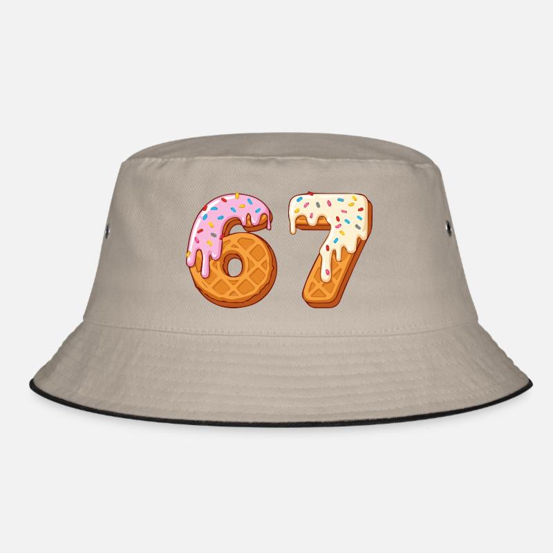 67 - Siebenundsechzig Nummer 67 Waffle Ic-e Cream Six Bucket Hat