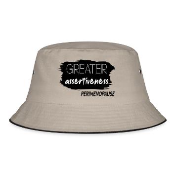 Größere Durchsetzungsfähigkeit in der Perimenopause - Bucket Hat - Khaki/Schwarz - Vorne