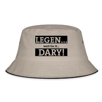 legendary - Bucket Hat - khaki/black - Front