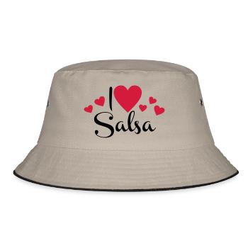 salsa - Bucket Hat - Khaki/Schwarz - Vorne