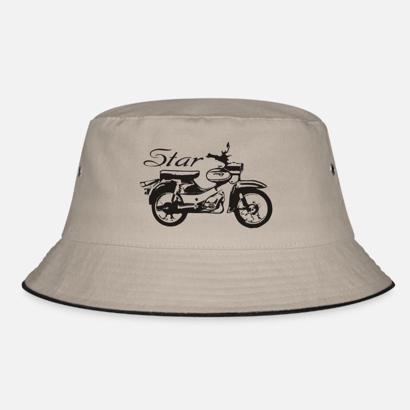 Moped Star - Bucket Hat - Khaki/Schwarz