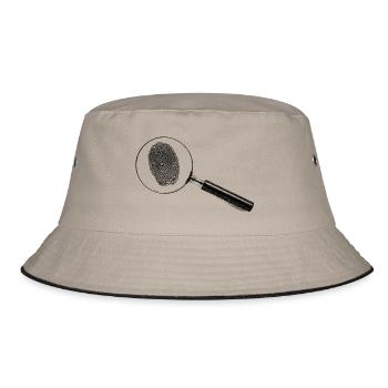 Lupe - Bucket Hat - Khaki/Schwarz - Vorne