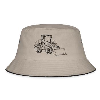 Radlader - Bucket Hat - Khaki/Schwarz - Vorne