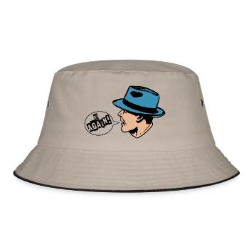 Lennart - Hi Again - Bucket Hat - khaki/black - Front