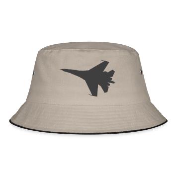 chasseur à réaction militaire avion Jet Silhouette - Bob - kaki/noir - Devant