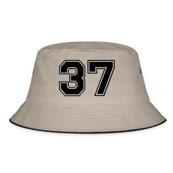 37 - Bucket Hat - khaki/black - Front