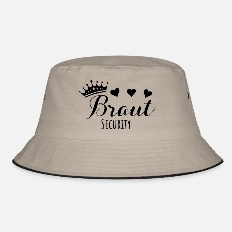 braut security Krone JGA Junggesellinnenabschied Bucket Hat
