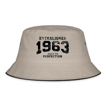established 1963 - aged to perfection(fr) - Bob - kaki/noir - Devant