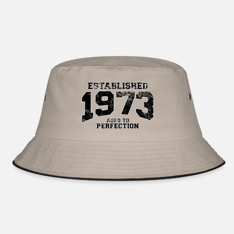 established 1973 - aged to perfection Bucket Hat