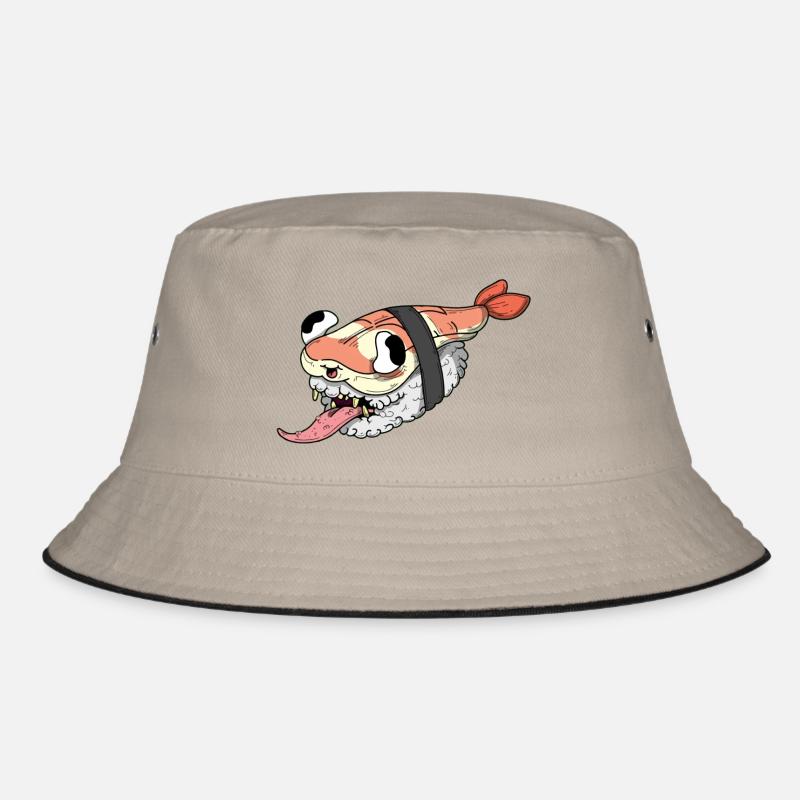Sushi-Probe - Bucket Hat - Khaki/Schwarz
