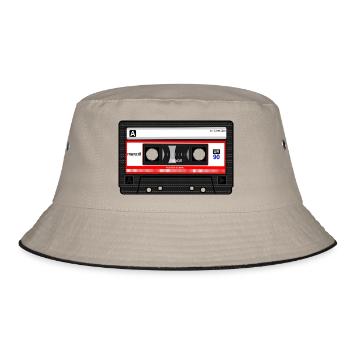 compact cassette - Bucket Hat - khaki/black - Front
