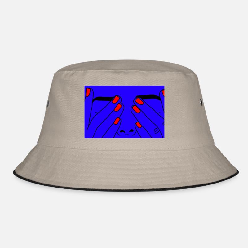 Face blue Bucket Hat