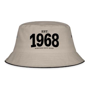 EST. 1968 Nineteen Sixty Eight - Bucket Hat - khaki/black - Front