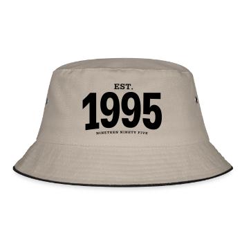 EST. 1995 Nineteen Ninety Five - Bucket Hat - khaki/black - Front