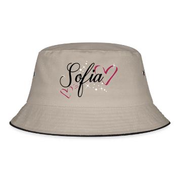 Sofia name first name - Bucket Hat - khaki/black - Front