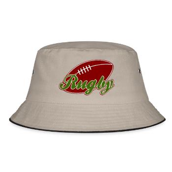 rugby - Bucket Hat - khaki/black - Front