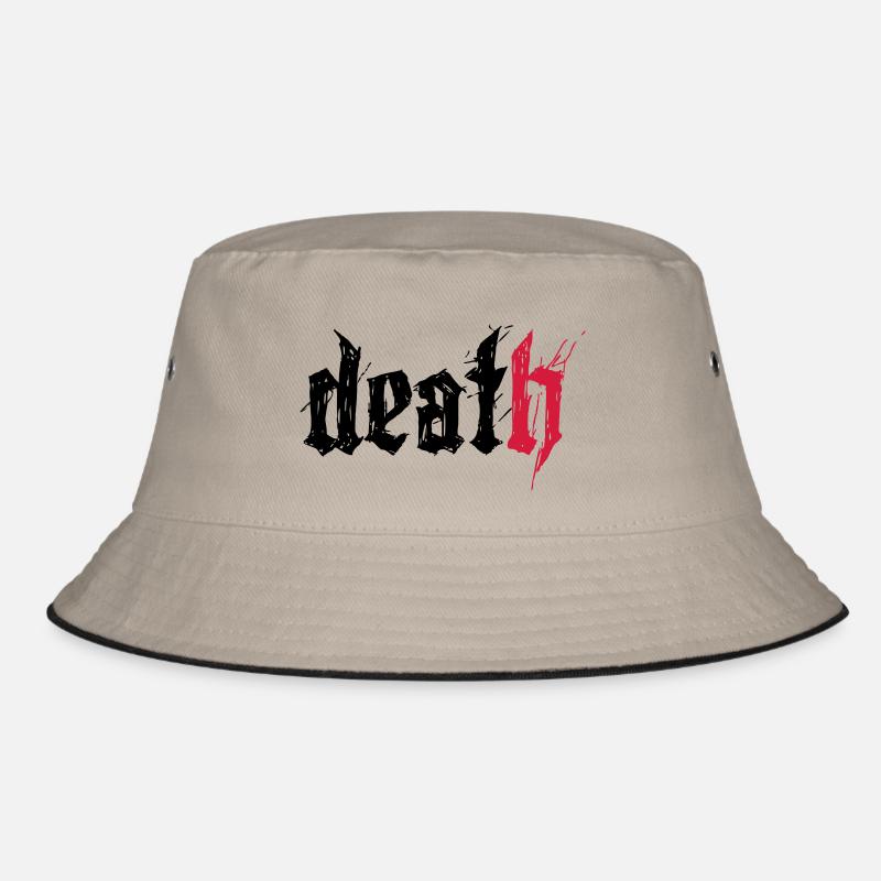 died - Bucket Hat - Khaki/Schwarz
