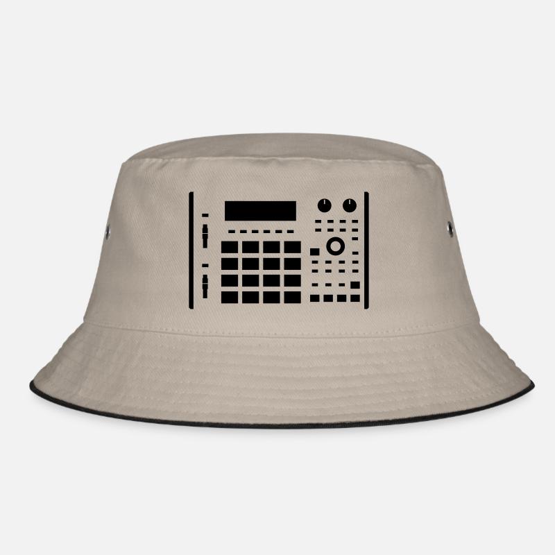 MPC 1000 white - Bucket Hat - khaki/black