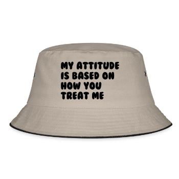 Attitude - Bucket Hat - khaki/black - Front