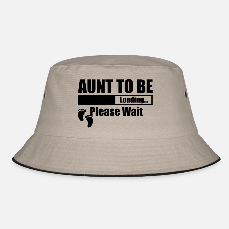 Aunt To Be Loading Please Wait Bucket Hat
